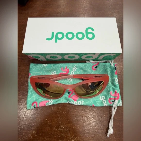 Goodr Sunglasses- "Zoomies in Blush" - Picture 4 of 4